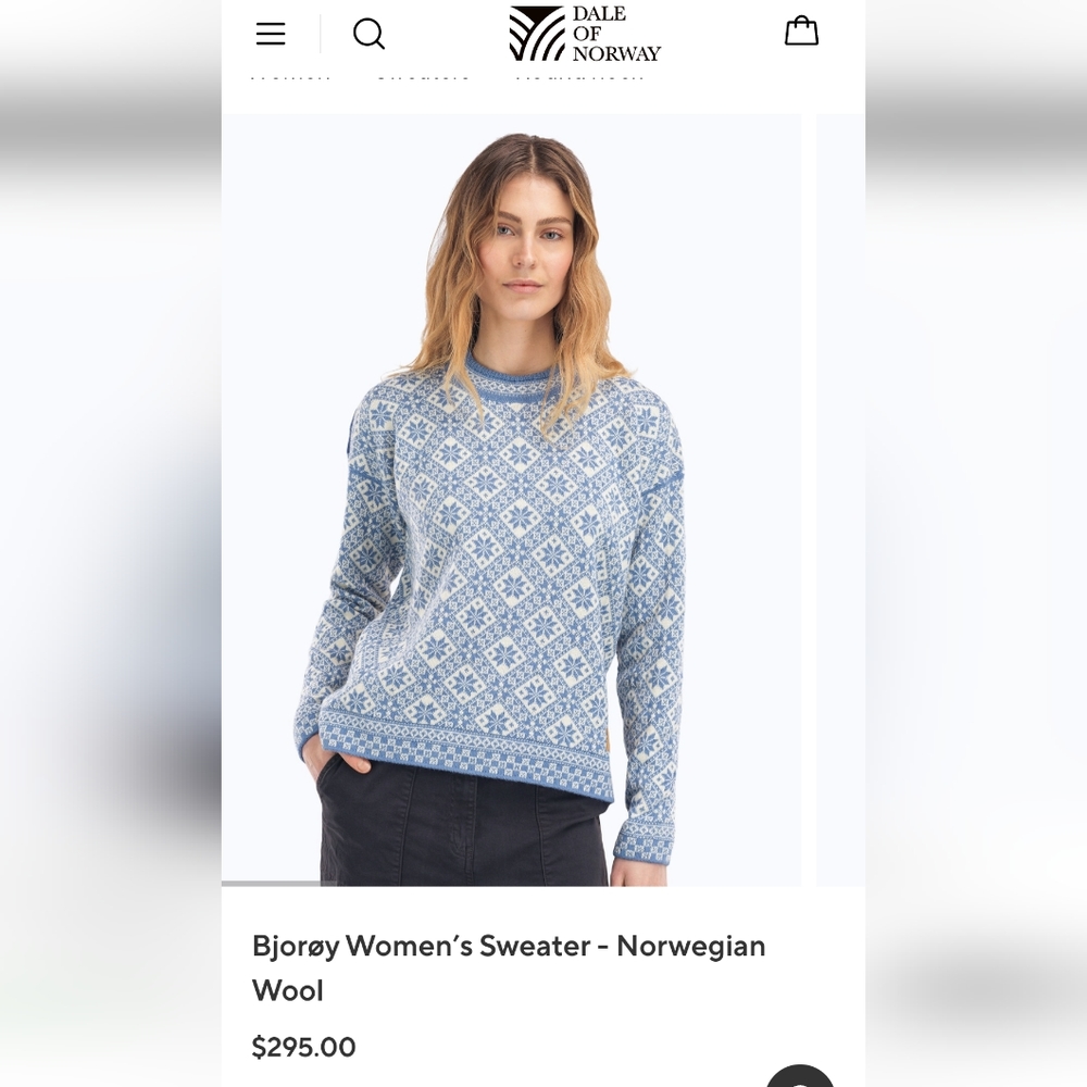 NWT Dale of Norway Bjøray Sweater - Picture 2 of 16